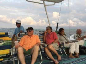 Expats enjoying the weather at Grand Baymen in Ambergris Caye, Belize – Best Places In The World To Retire – International Living